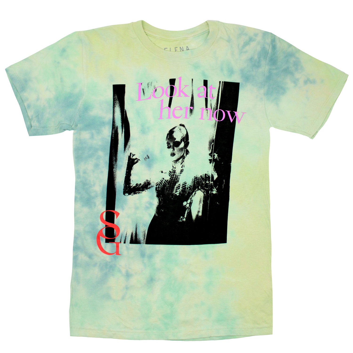 Men's Selena Gomez Look at her now Tie Dye T-shirt Small Green | eBay